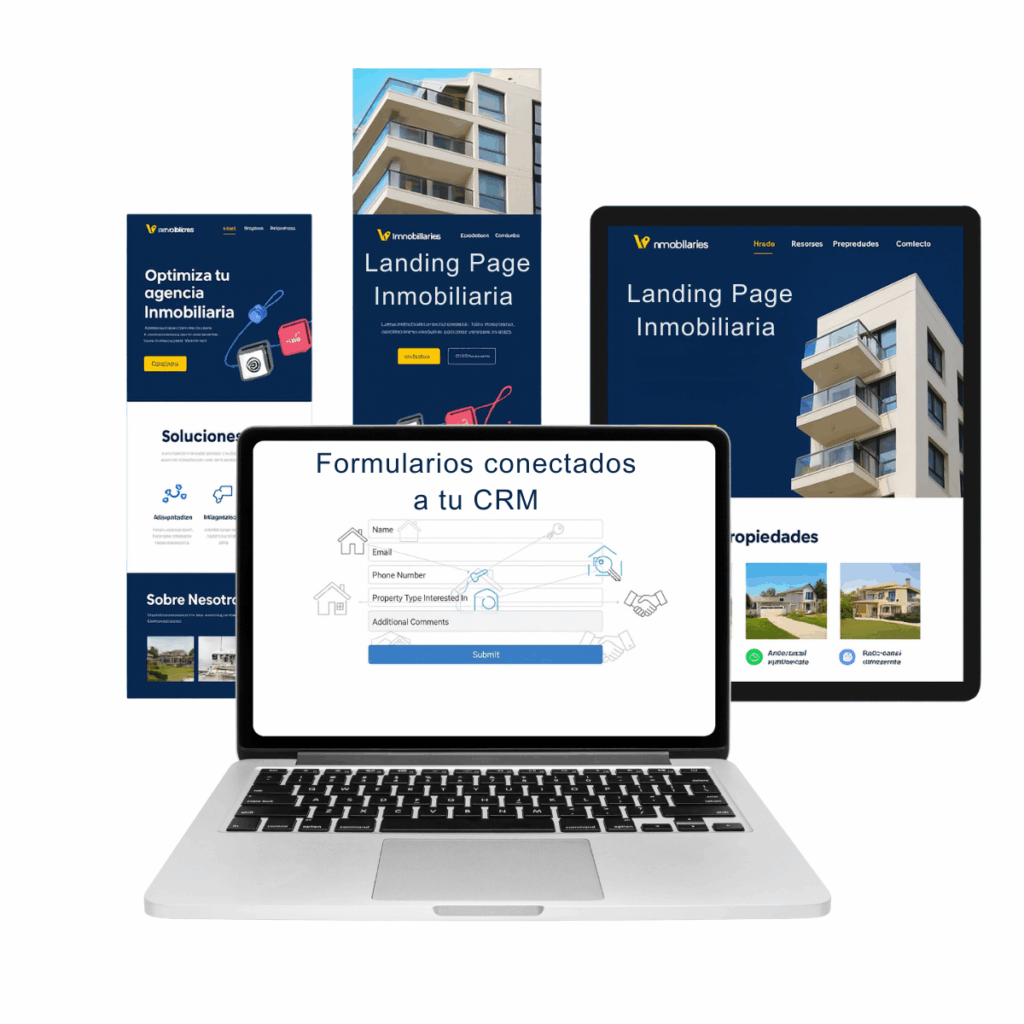Landing Page Inmobiliaria Optimizada + CRM